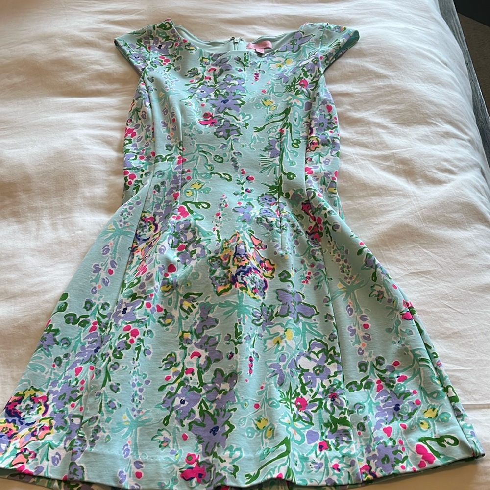 Lilly Pulitzer Pool Blue Southern Charm Dress